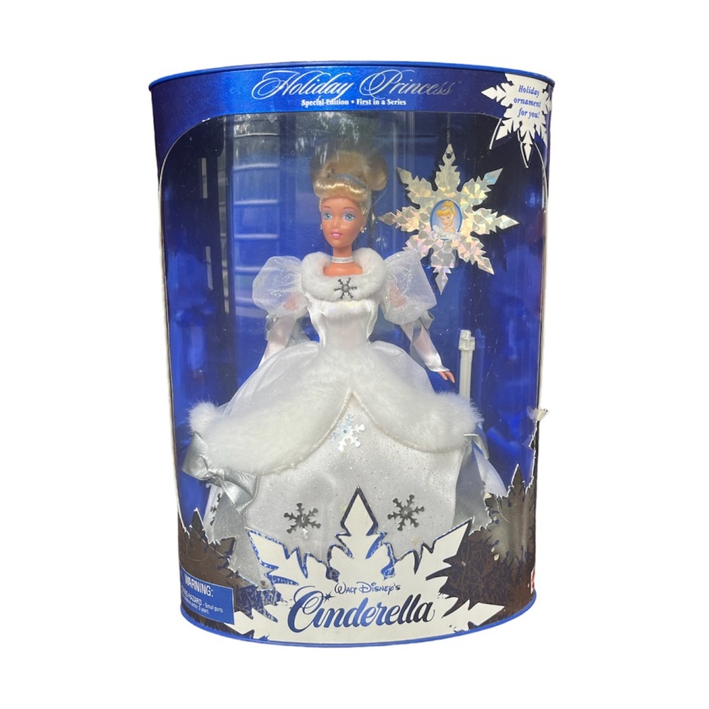 Vintage 1996 Special Edition Disney Cinderella Holiday Princess Barbie Doll